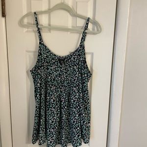 Torrid Blue Floral Tank